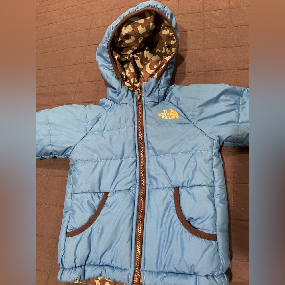 North Face thermal ball reversible winter jacket